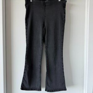 1822 Denim Black Pull-On Bootcut Jeans Size 12
